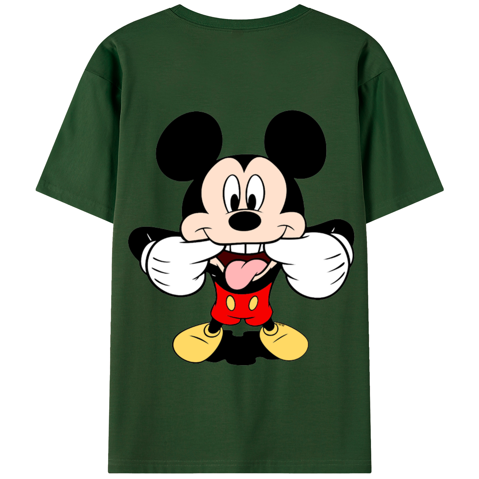 （画像用） ミッキーマウス Mickey Mouse 綿100％半袖Tシャツ（背面プリント）